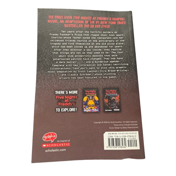 FNAF THE SILVER EYES Scott Cawthon First Scholastic Edition Horror - Picture 7 of 7